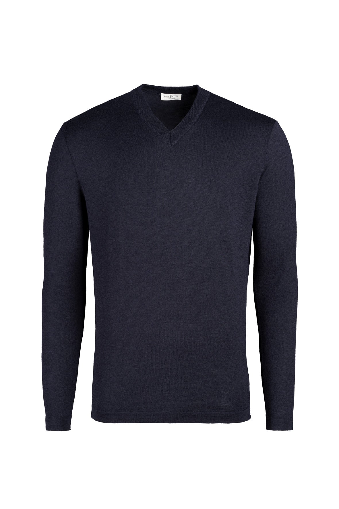 V-Pullover aus extrafeiner Merino-Seide, Regular Fit