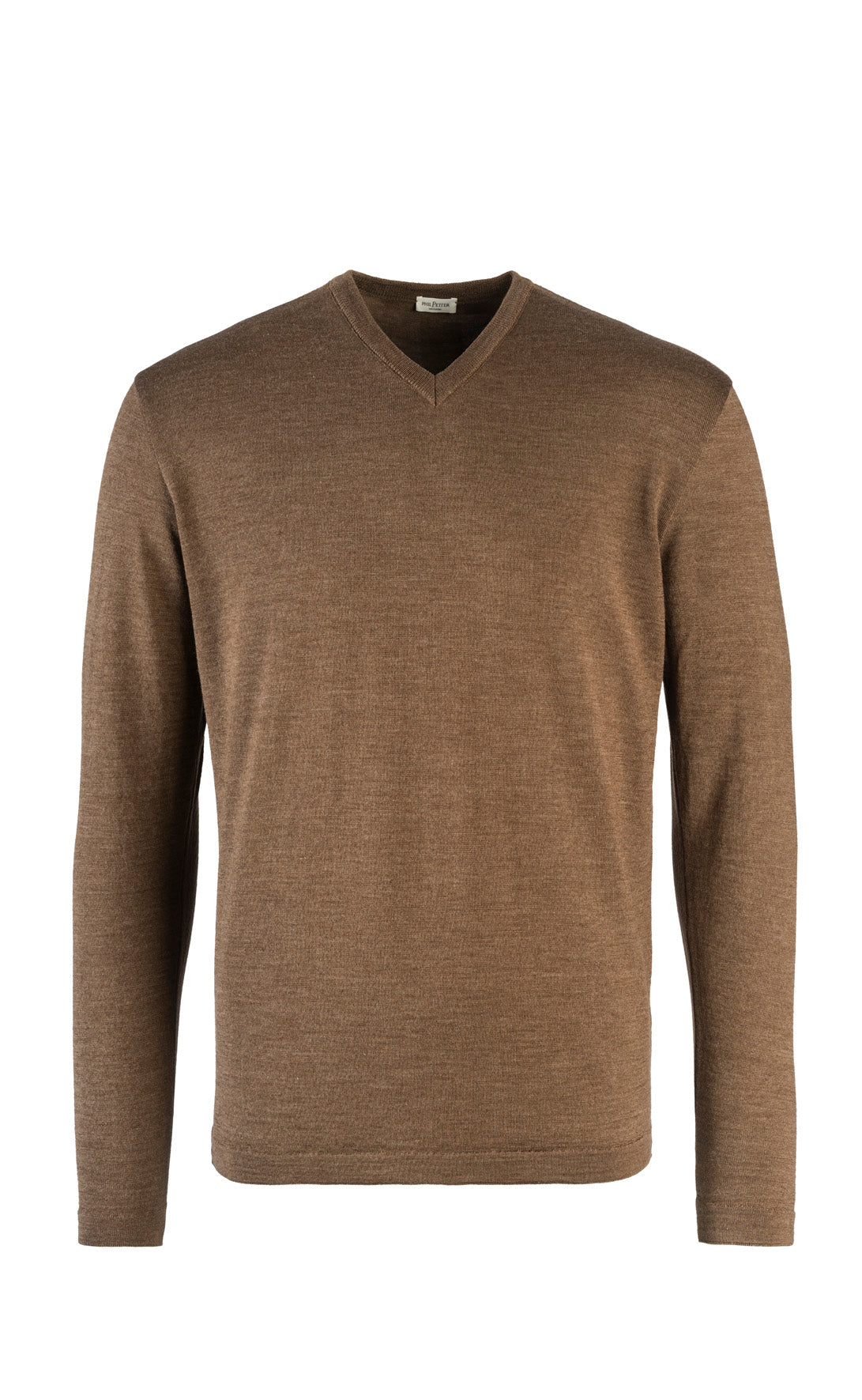 V-Pullover aus extrafeiner Merino-Seide, Regular Fit