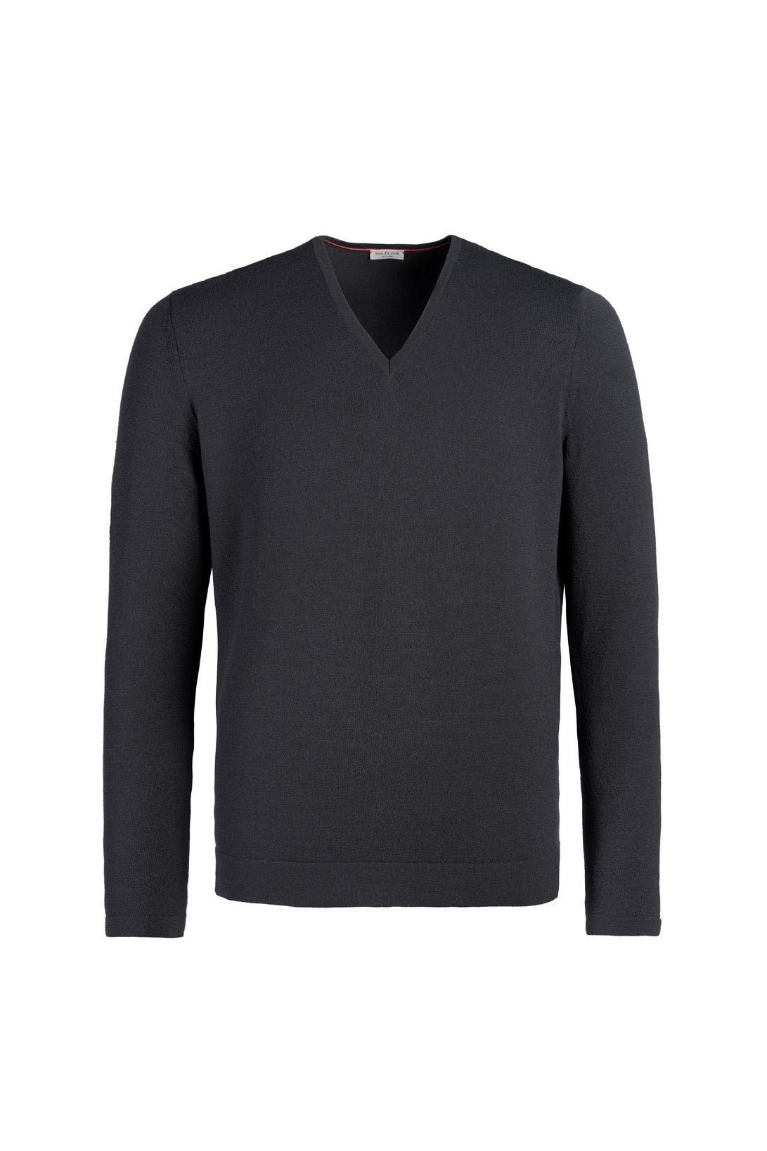 V-Pullover aus Merinowolle mit funktionalem Stretchanteil