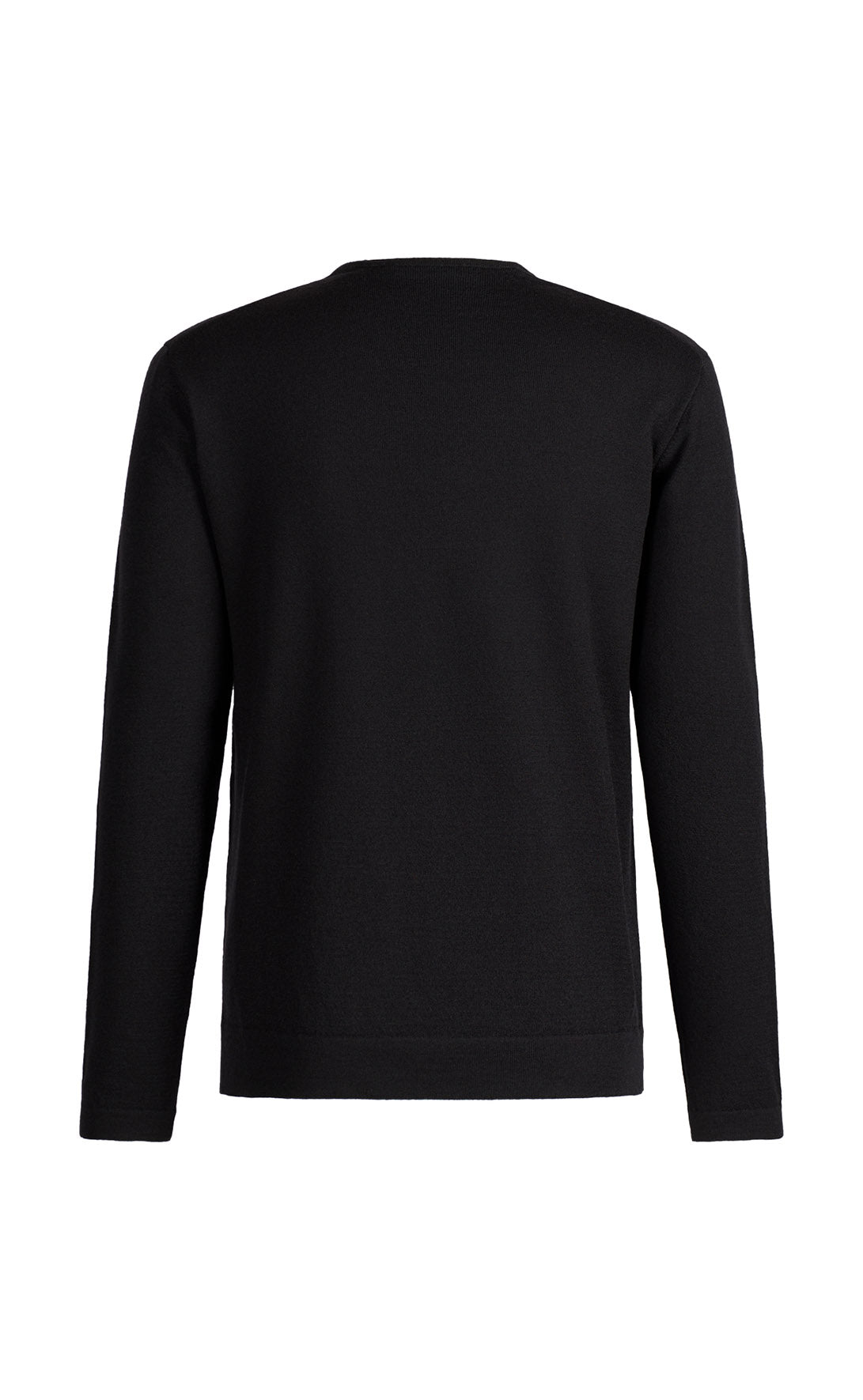 V-Pullover aus Merinowolle mit funktionalem Stretchanteil