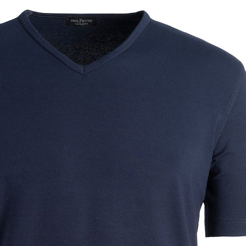 V-Shirt aus Premium Jersey, kurzarm, Accurate Fit
