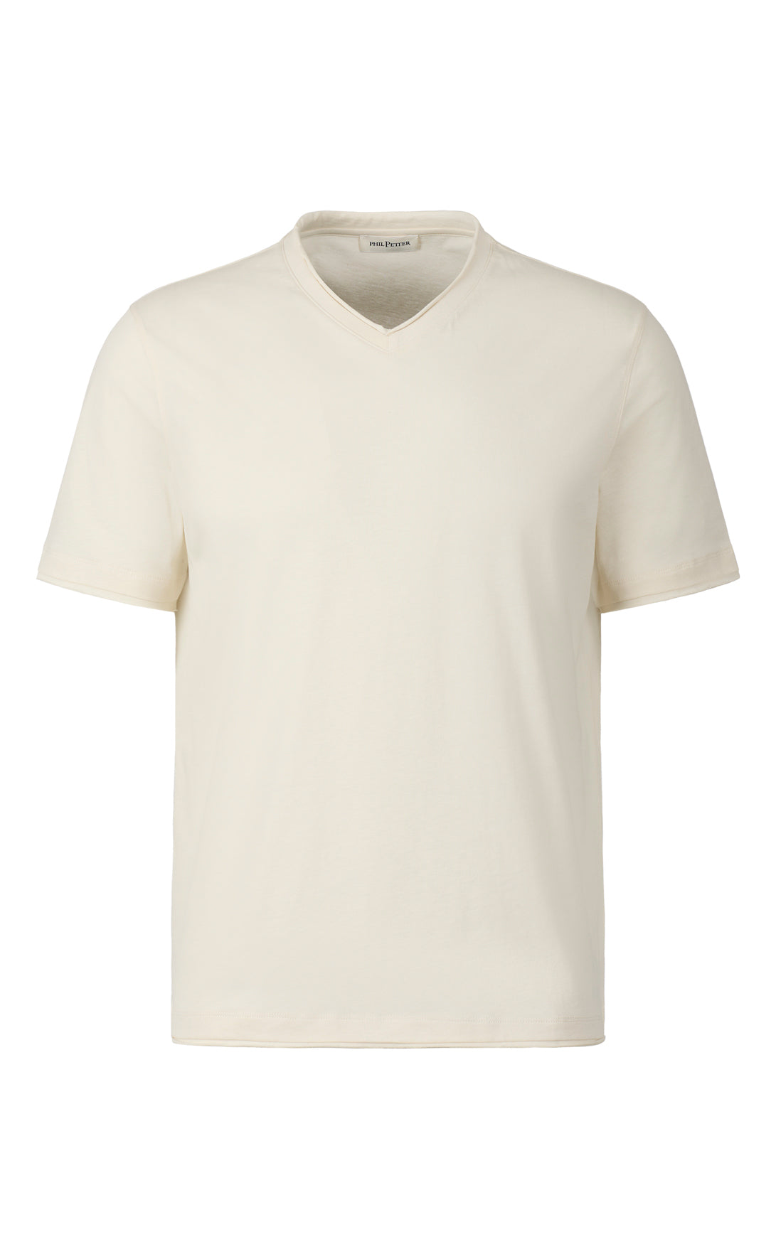 V-Shirt aus feinstem Pima Baumwoll-Jersey, regular fit