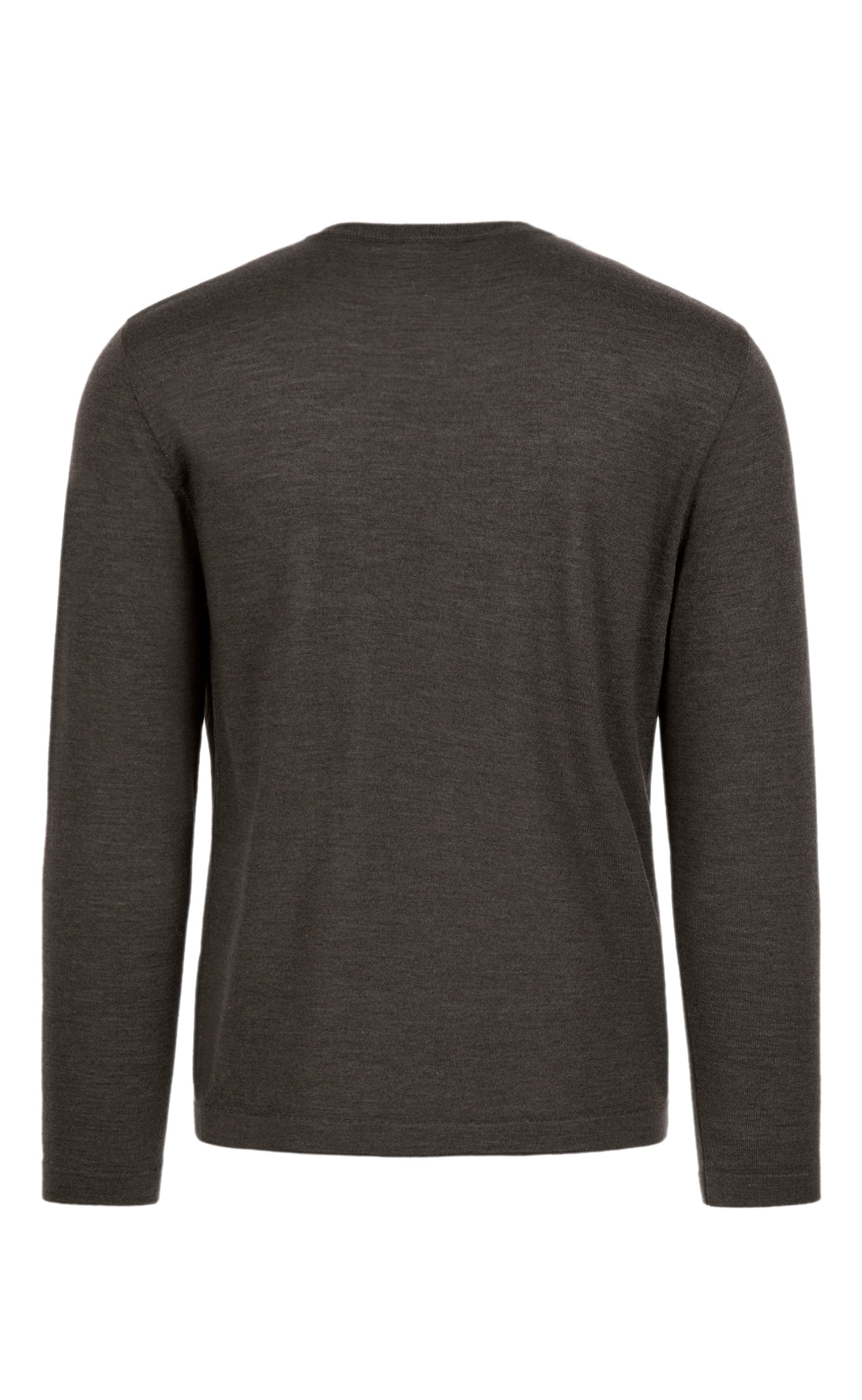 Rundhalspullover aus extrafeiner Merino-Seide, Regular Fit