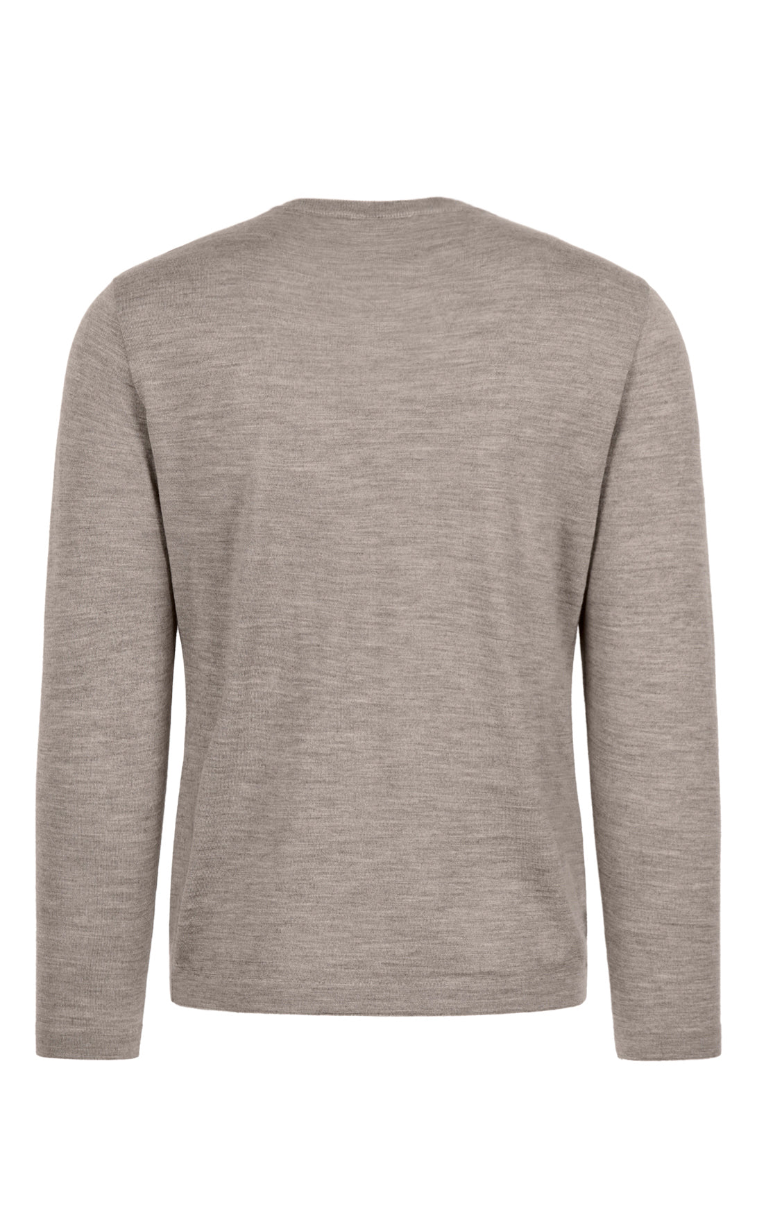 Rundhalspullover aus extrafeiner Merino-Seide, Regular Fit