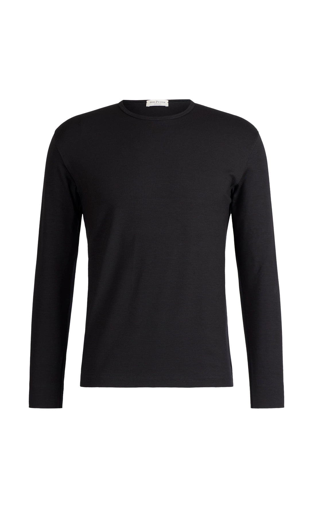 Rundhals-Shirt aus Premium Jersey, langarm, Regular Fit