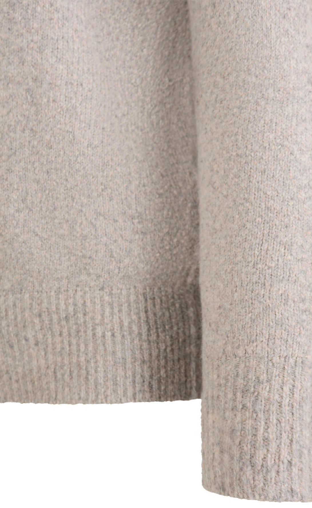 Supersofter Rundhalspullover in Tweedoptik, relaxed fit