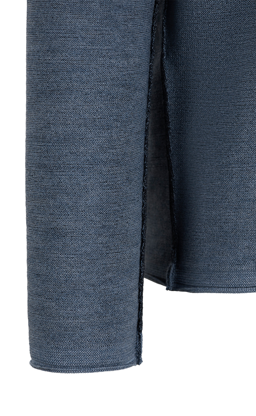 Supersofter Doubleface-Pullover: außen Merino, innen Baumwolle, relaxed fit