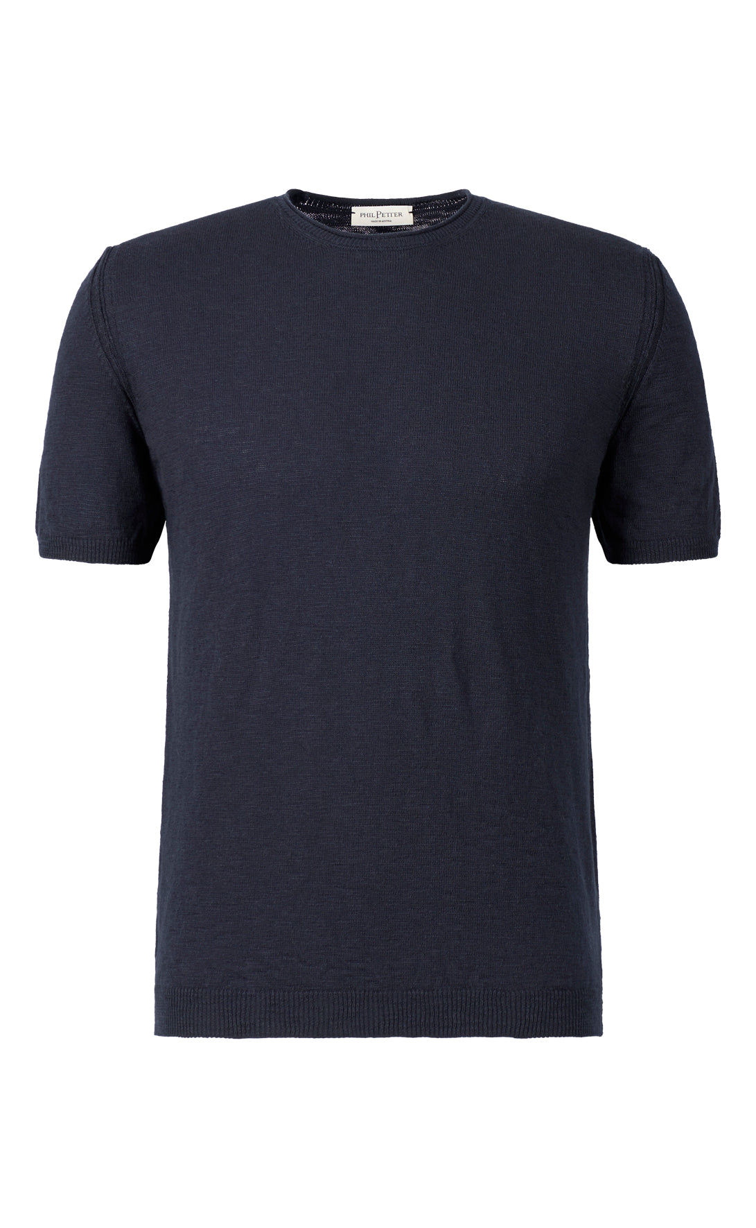Kurzarm-Pullover aus weichem Baumwoll Flammengarn, Relaxed Fit