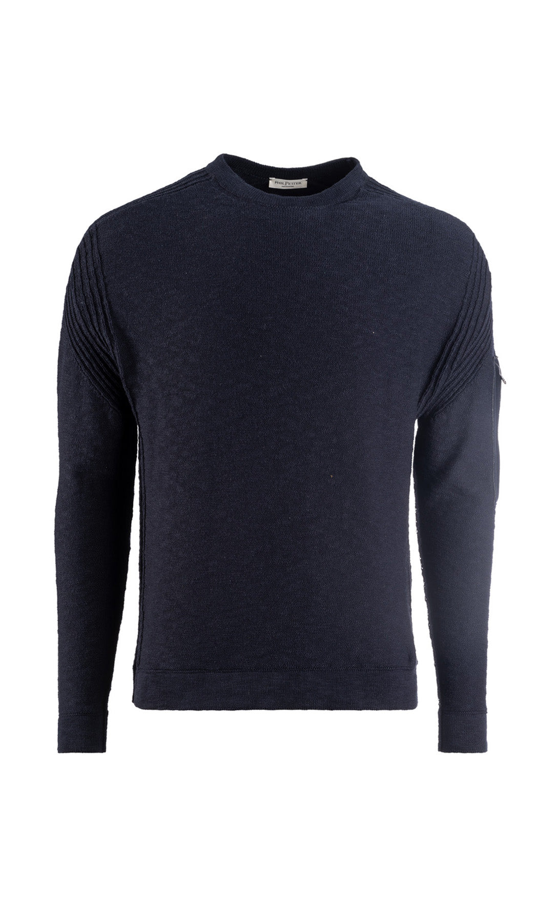 Sportlicher Pullover aus weicher Baumwolle und Zipptasche am Arm, relaxed Fit