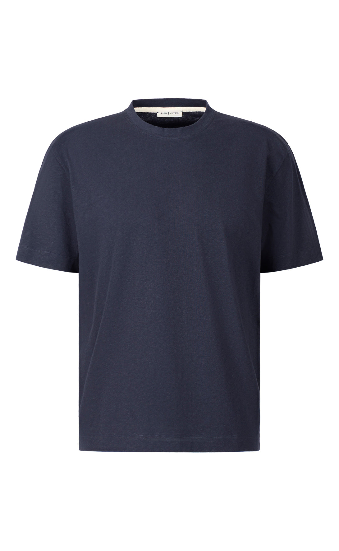 T-Shirt aus kühlender Baumwoll-Leinen Mischung, legere Passform
