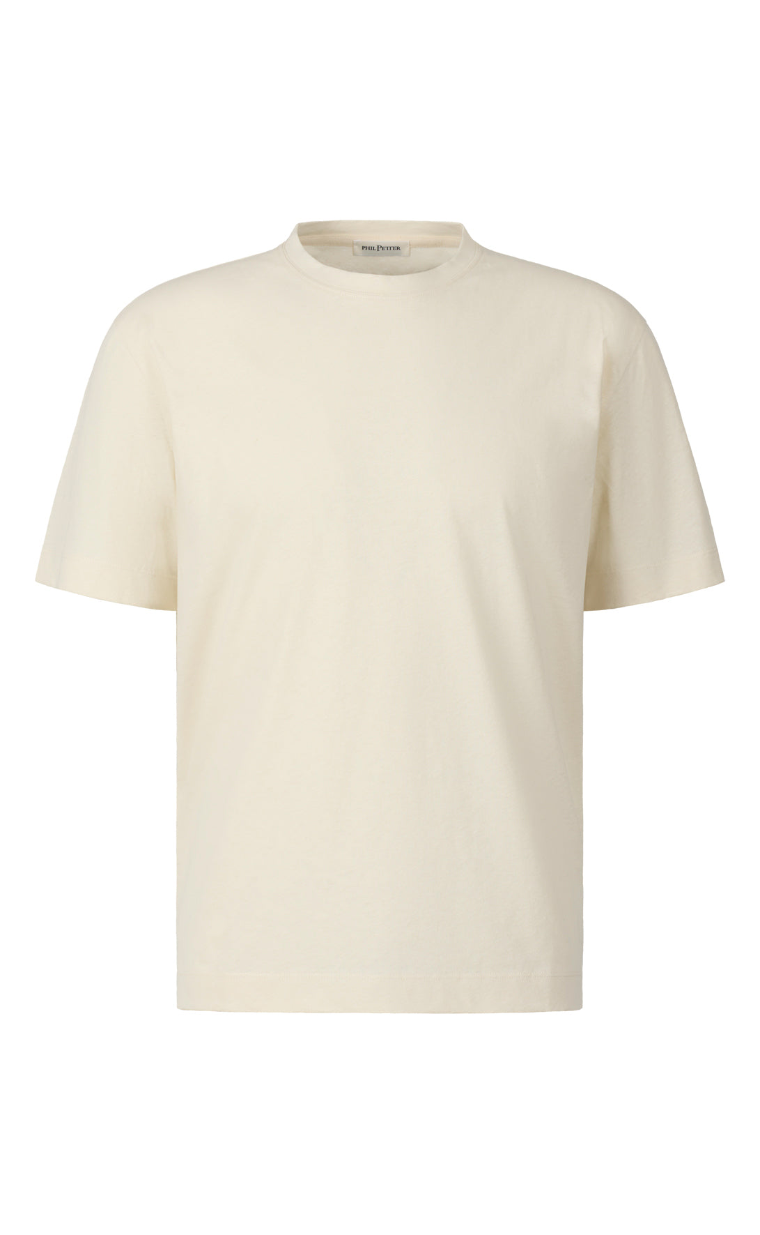 T-Shirt aus kühlender Baumwoll-Leinen Mischung, legere Passform
