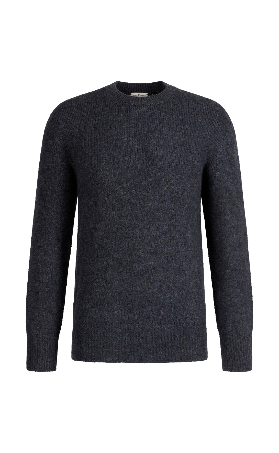 Nahtlos gestrickter Pullover aus supersoftem Tweedgarn, relaxed fit