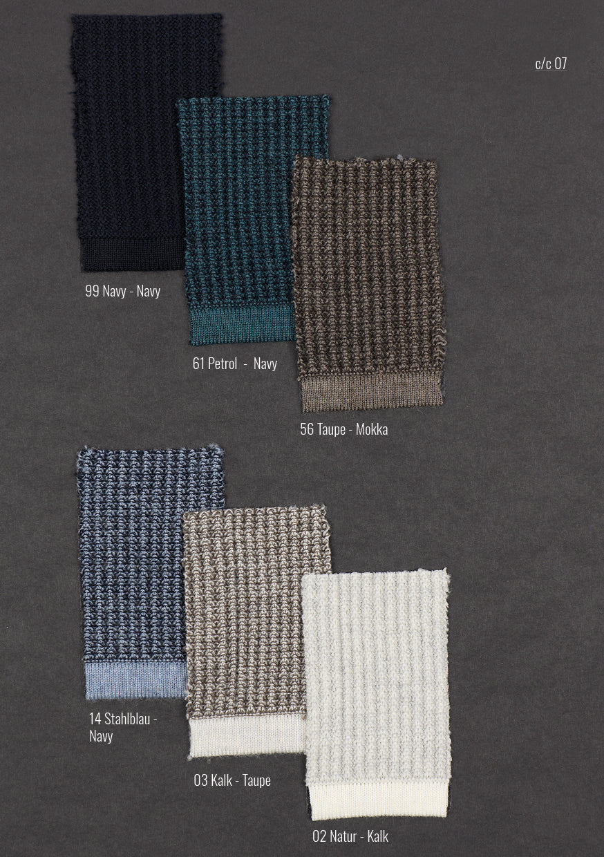 Sportlicher Two-tone Pullover aus Merino-Baumwollmix, relaxed fit
