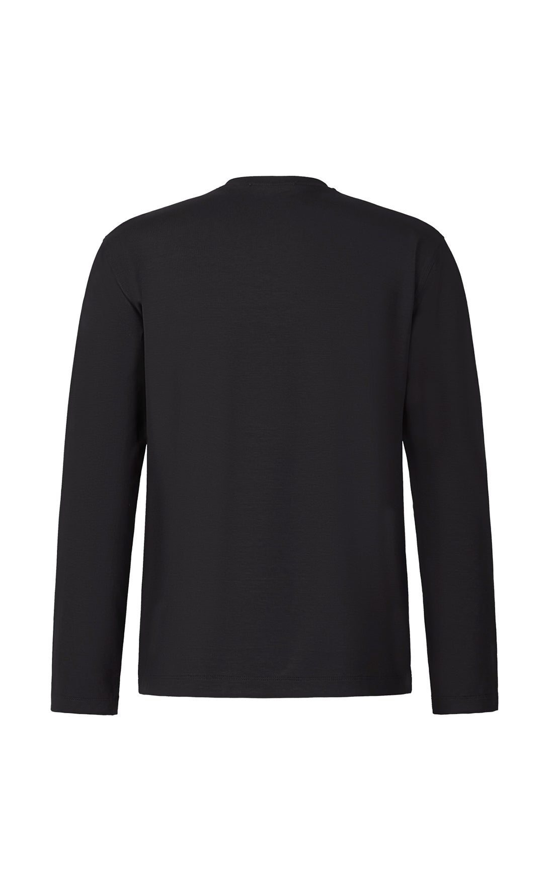 Pflegeleichtes Premium-Langarm-Shirt aus dezent körnigem Viskose-Jersey, relaxed fit