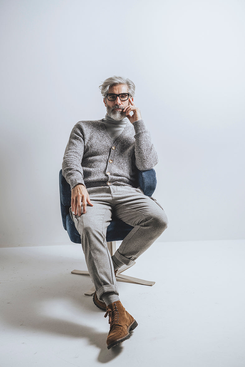 Supersofter Cardigan in Tweedoptik, relaxed fit