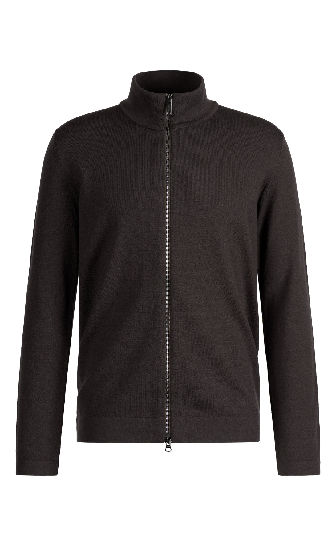 Super komfortable Zippjacke aus Merinowolle mit funktionalem Stretchanteil, regular fit