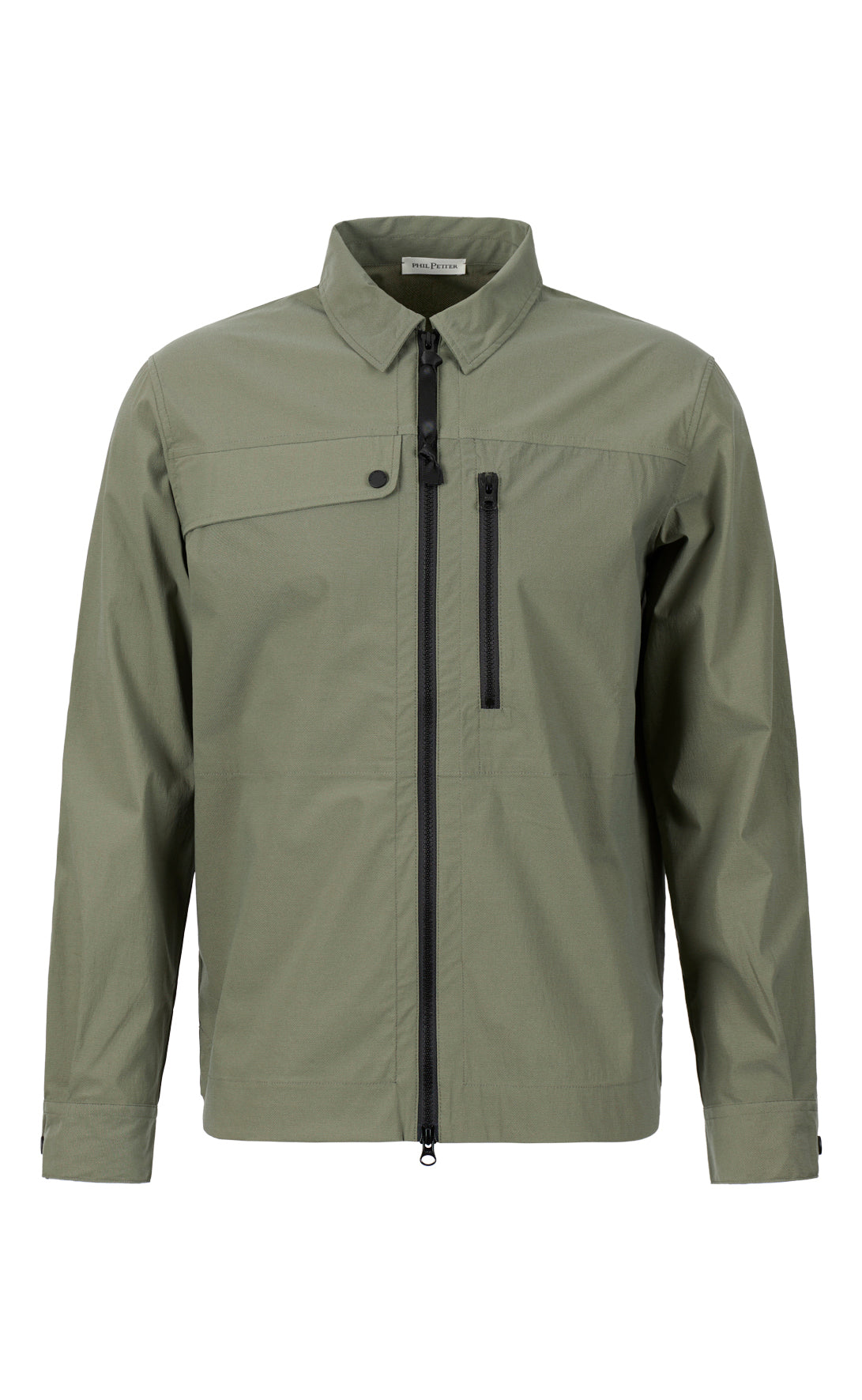 Zero Weight Zippjacke aus ultraleichtem Baumwoll-Nylon-Mix, Relaxed Fit