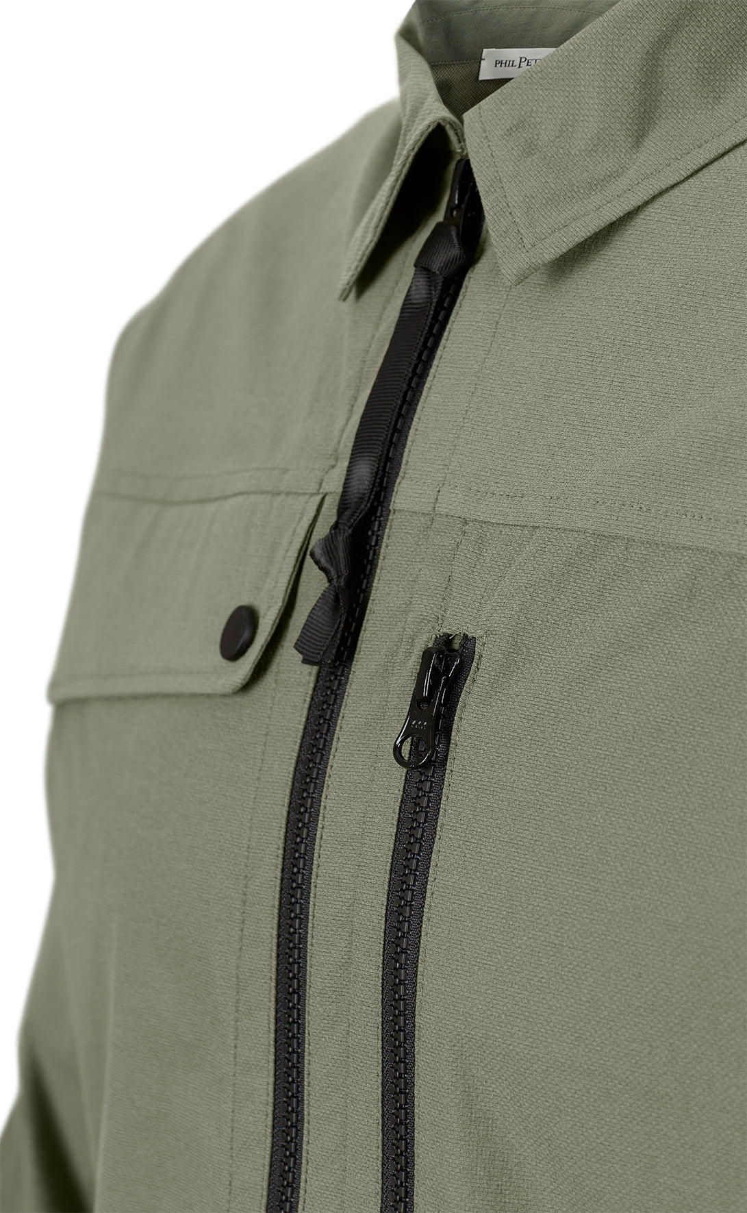 Zero Weight Zippjacke aus ultraleichtem Baumwoll-Nylon-Mix, Relaxed Fit