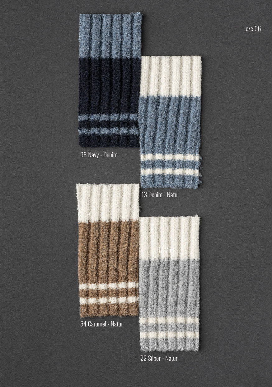 Collegejacke aus leichtem Merino-Bouclé-Garn in Rippenstruktur, relaxed fit