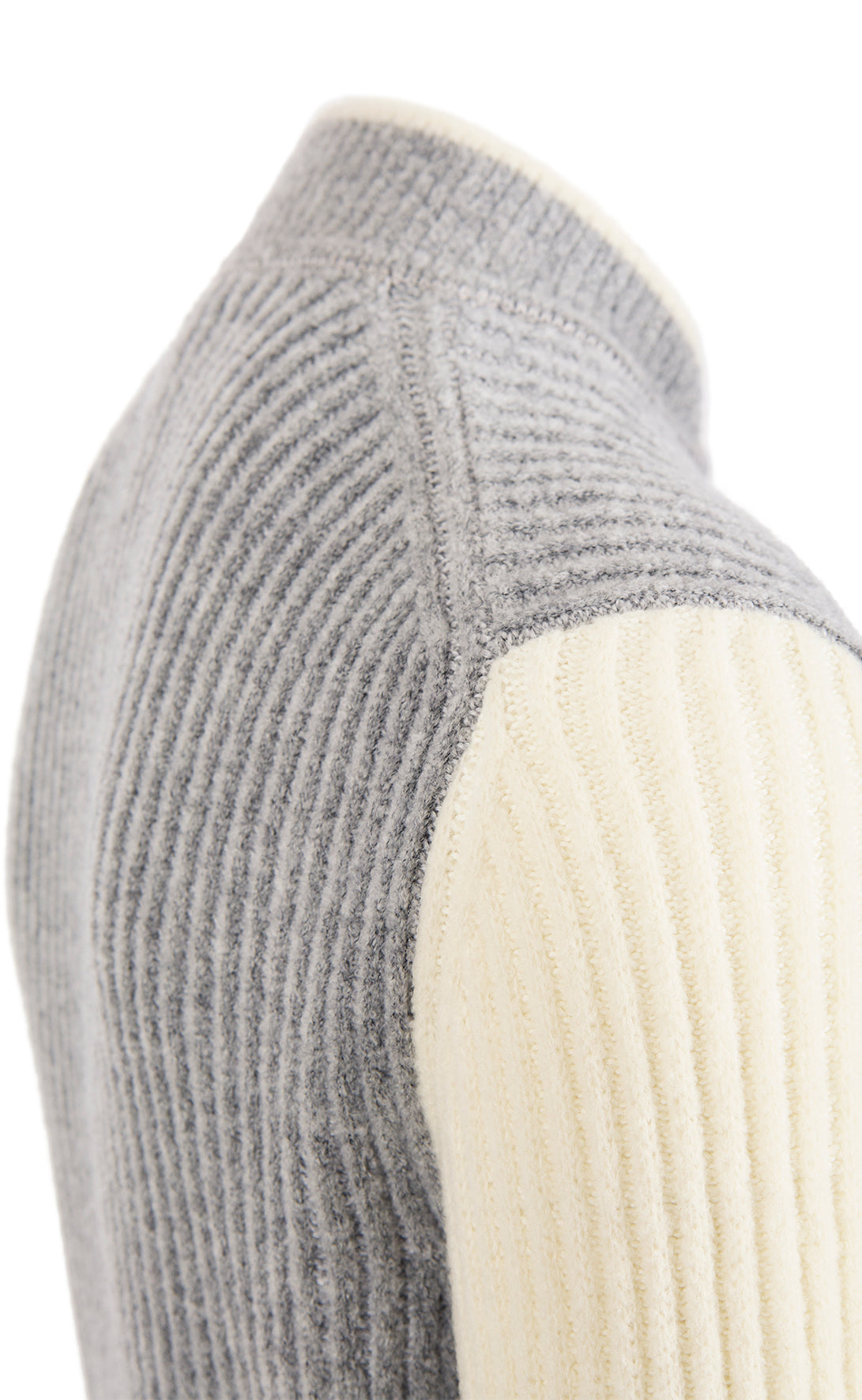 Collegejacke aus leichtem Merino-Bouclé-Garn in Rippenstruktur, relaxed fit