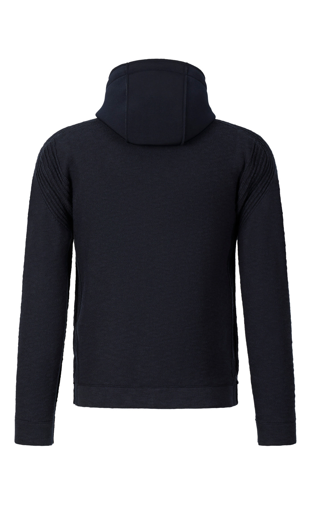 Hybrid Kapuzenzippjacke aus weicher Baumwolle und sportlichen Details, Relaxed Fit