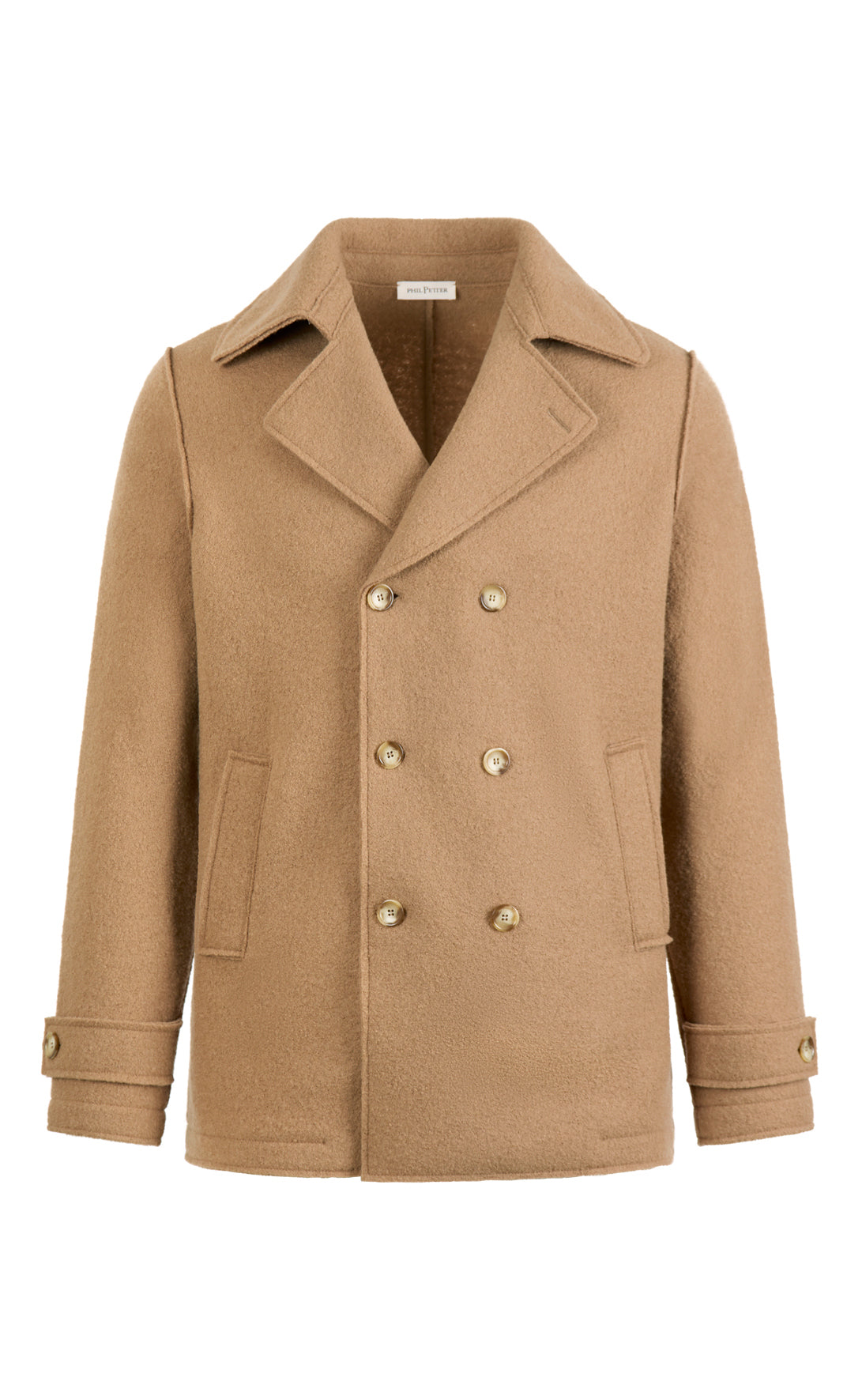 Cabanjacke aus 100% gewalkter Merinowolle, relaxed fit