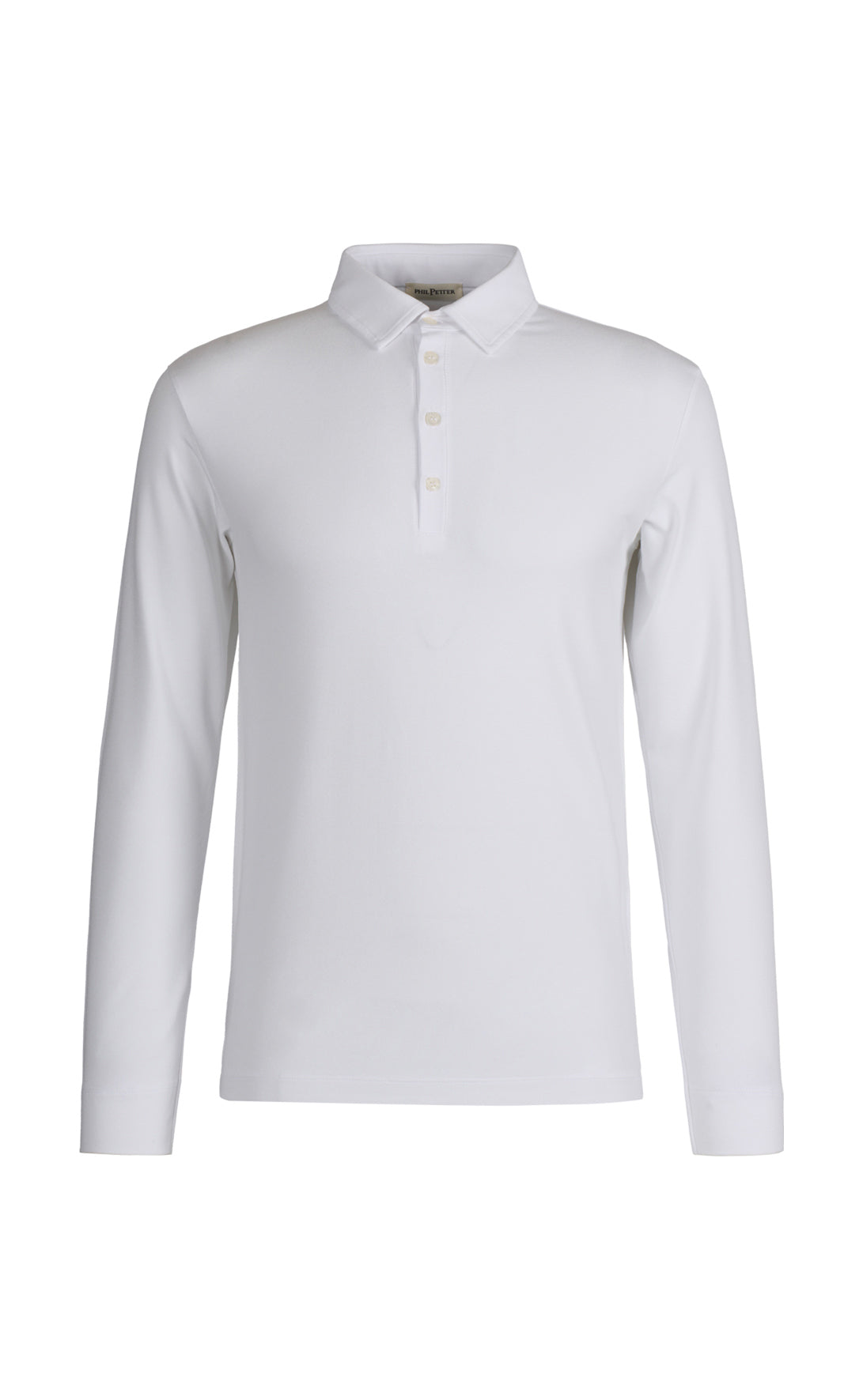 Polo langarm aus Viskose Premium Jersey