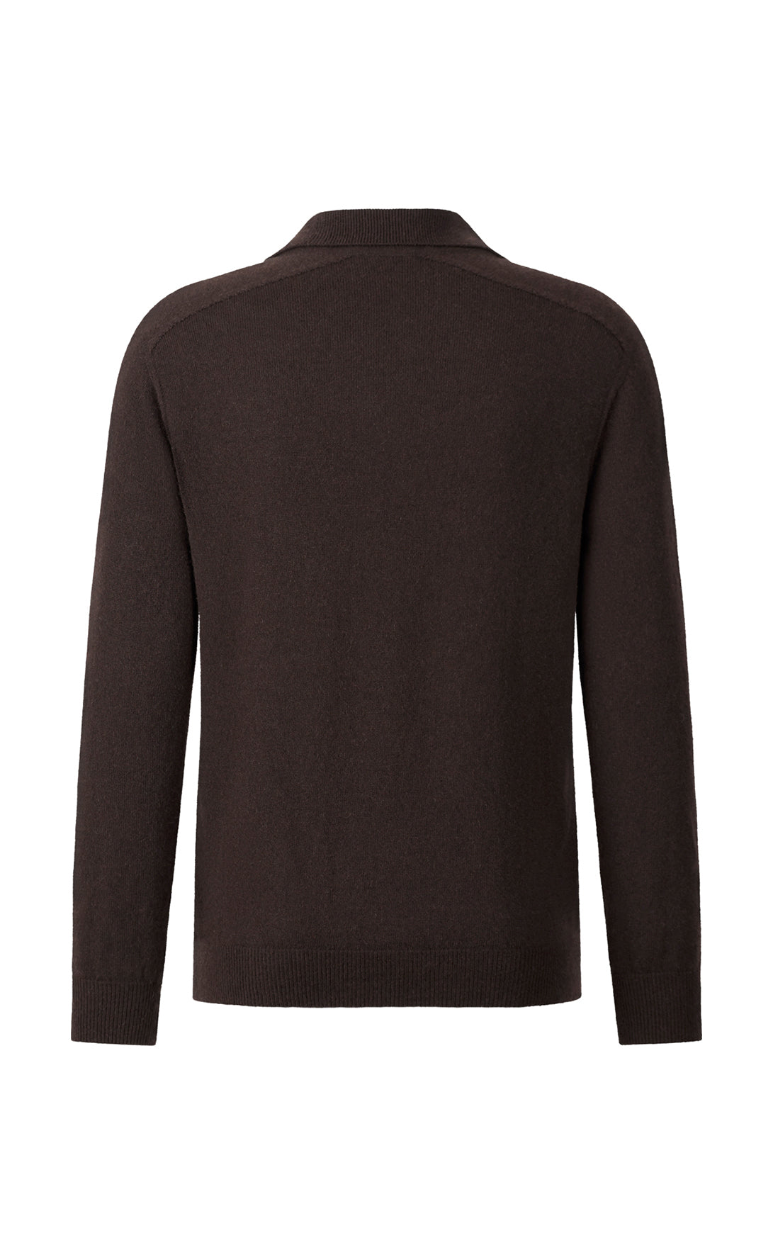 Supersoftes Langarm-Polo ohne Nähte aus langlebigem Kaschmirmix, relaxed fit