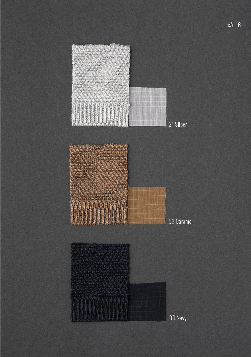 Hybrid-Overshirt aus Nylonstepp und Strickärmeln aus 100% Merinowolle