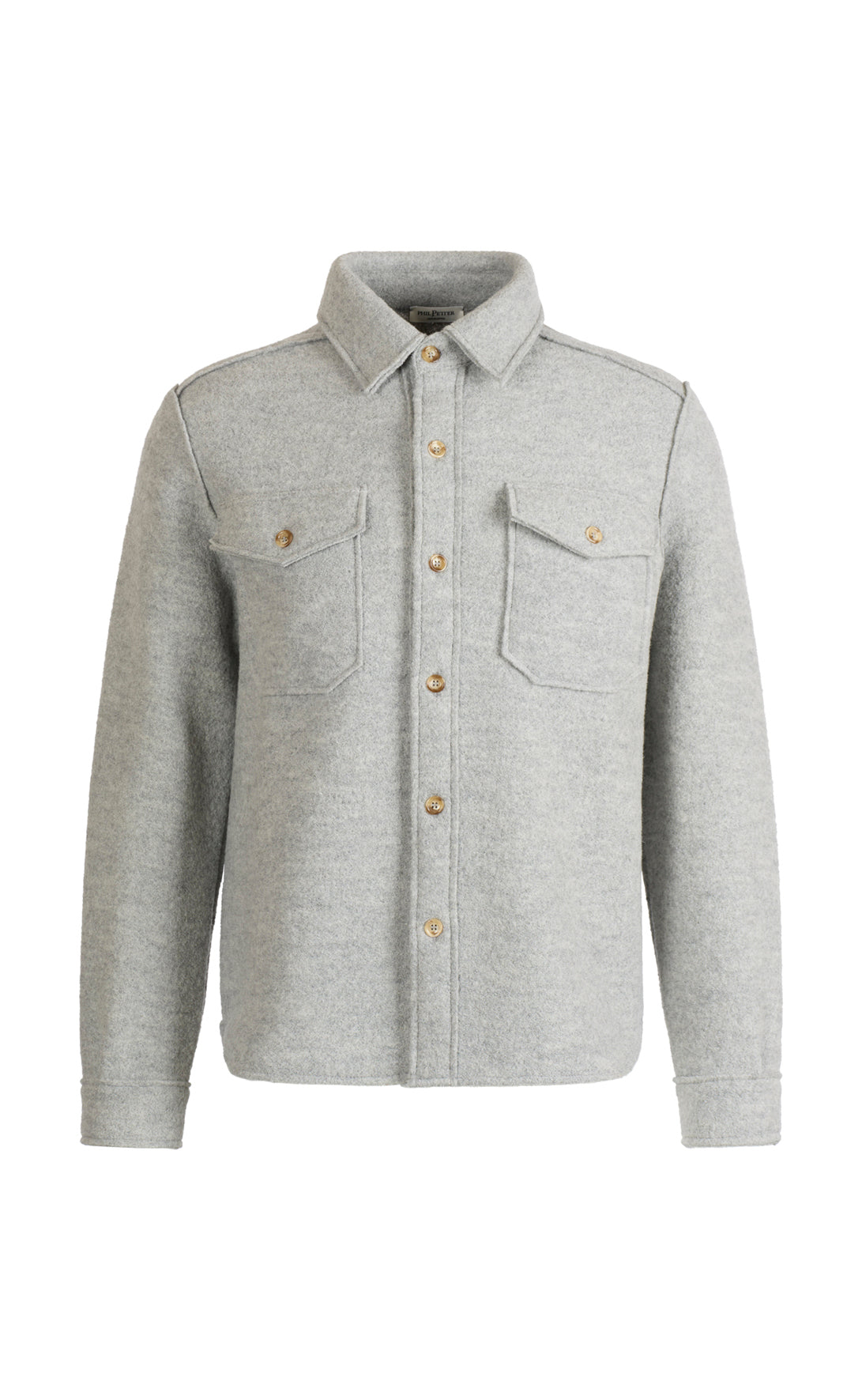 Overshirt aus Merino-Wollwalk