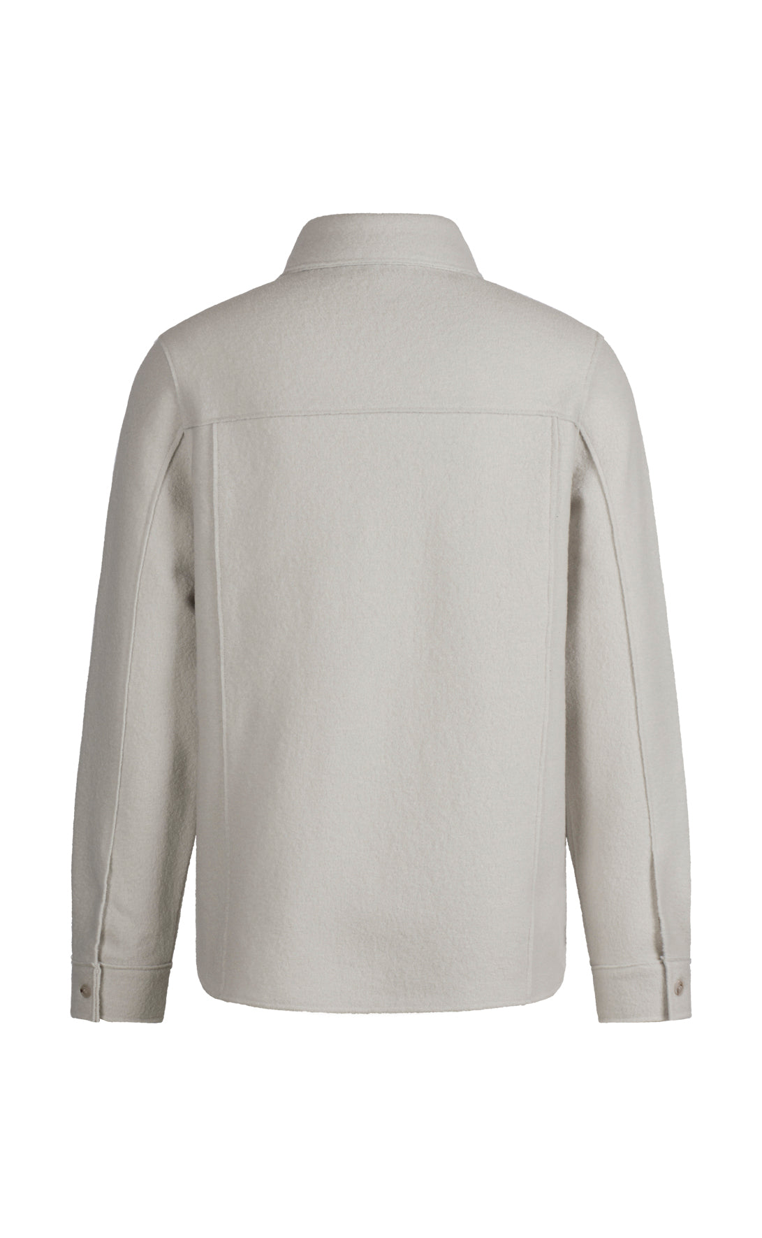 Outdoor-Overshirt aus reinem Merino-Wollwalk, relaxed fit
