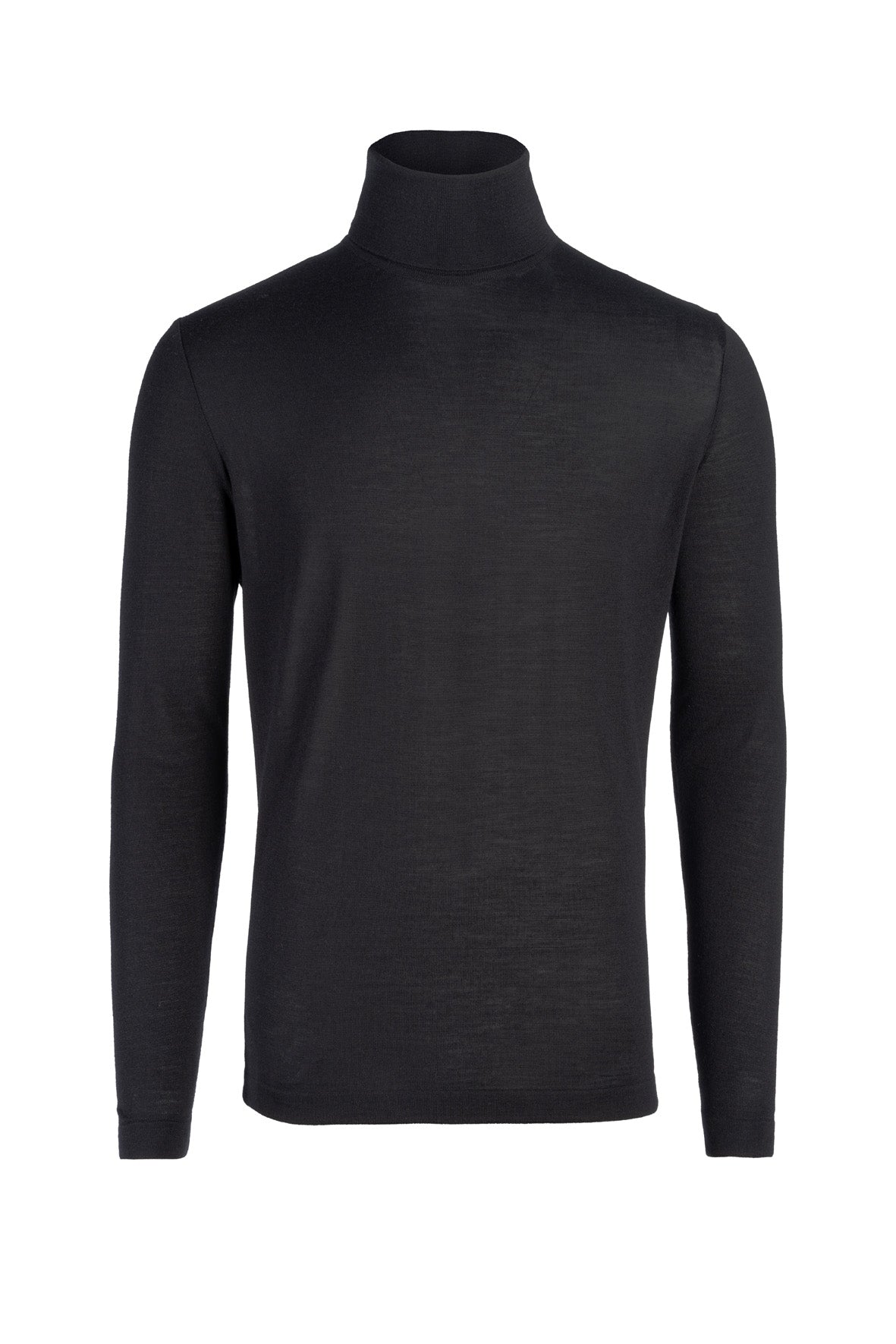 Rollkragen-Pullover aus extrafeinem Merino-Seide-Garn
