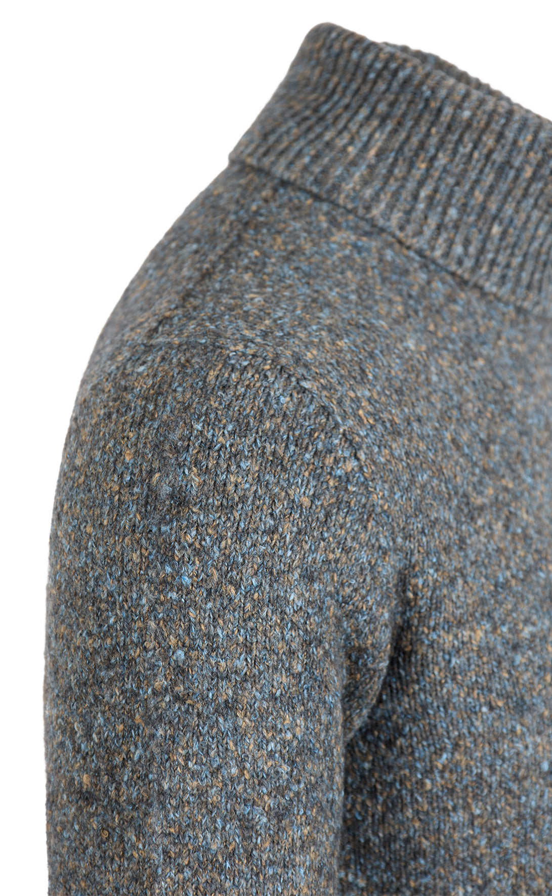 Supersofter Rollkragenpullover in Tweedoptik, relaxed fit