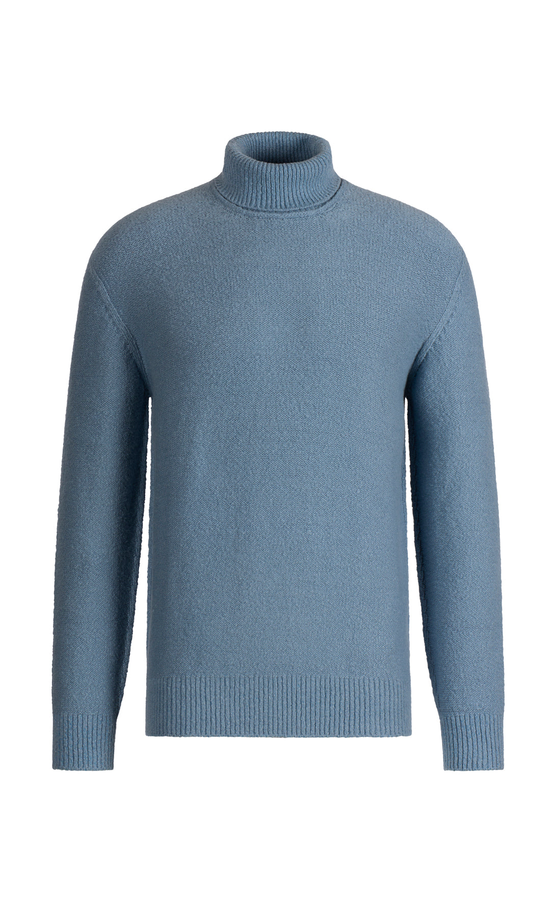 Nahtfreier Rollkragen-Pullover aus hautfreundlicher Winterbaumwolle, relaxed fit