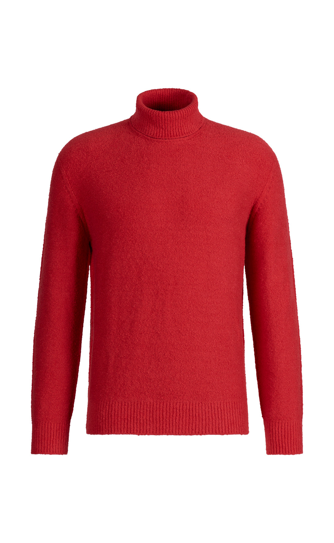 Nahtfreier Rollkragen-Pullover aus hautfreundlicher Winterbaumwolle, relaxed fit