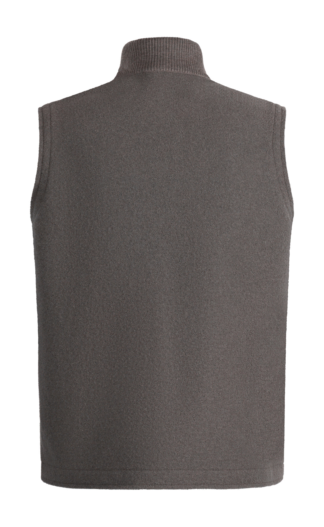 Zippgilet aus reinem Outdoor-Merino-Wollwalk, relaxed fit