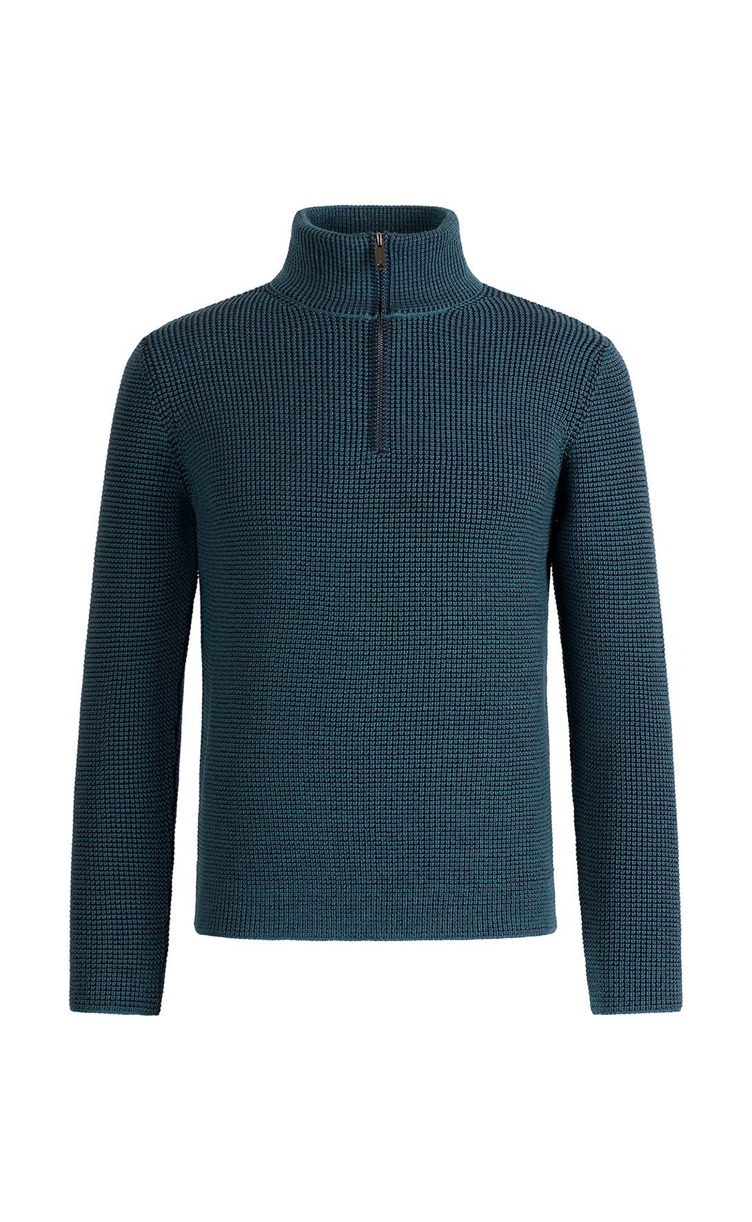 Zipptroyer aus 10.000 Meter feinster Merinowolle, regular fit