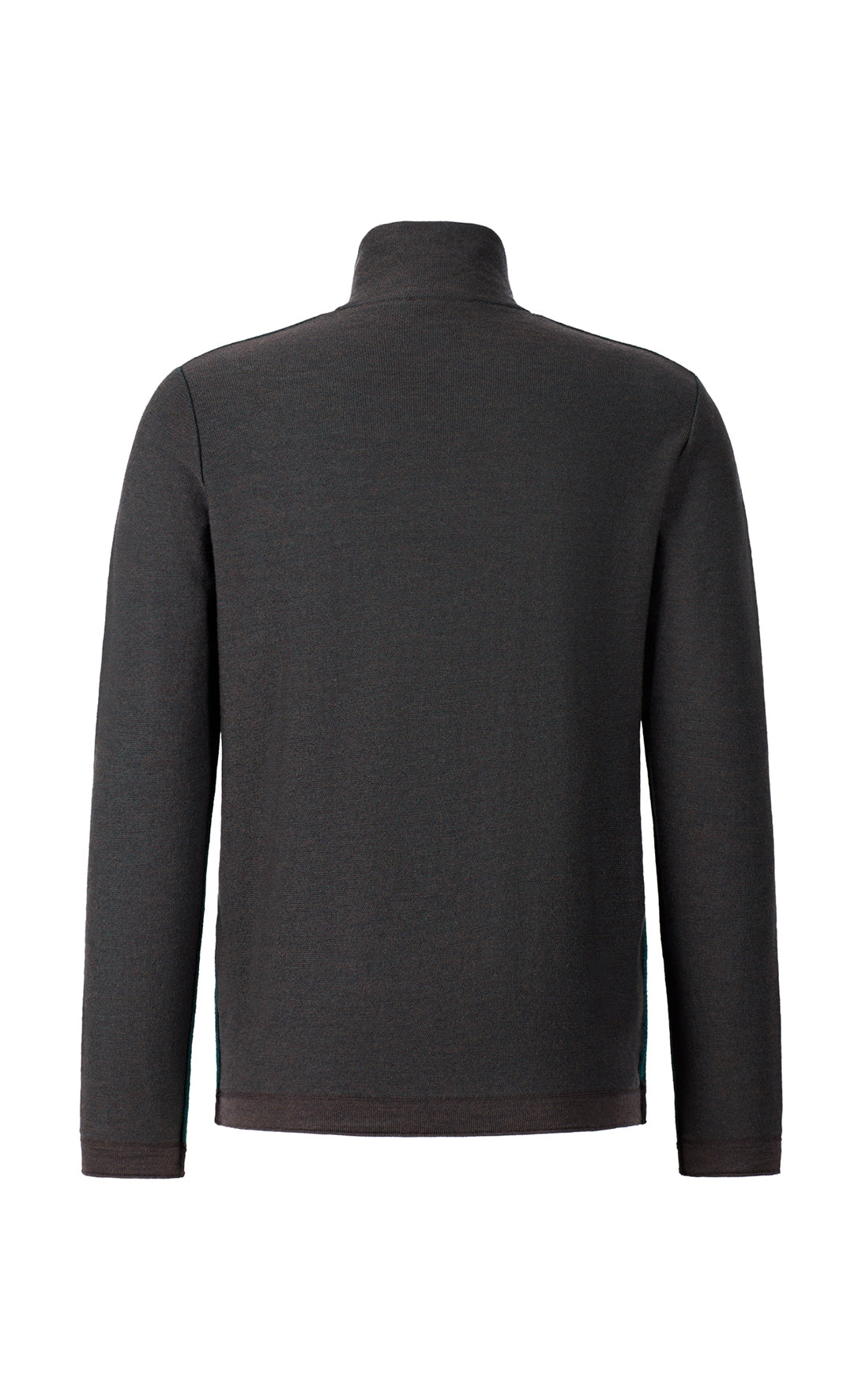 Leichter Doubleface-Zipptroyer: außen Merino-, innen Baumwolle, relxed fit