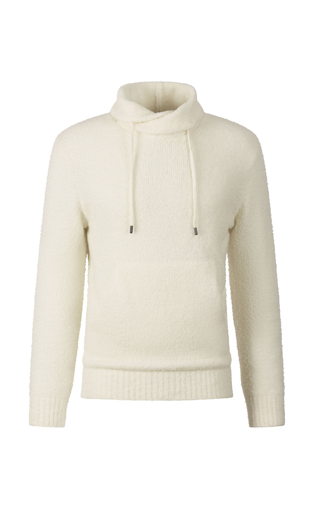 Edler Strick-Hoodie aus flauschiger Merinowolle, relaxed fit