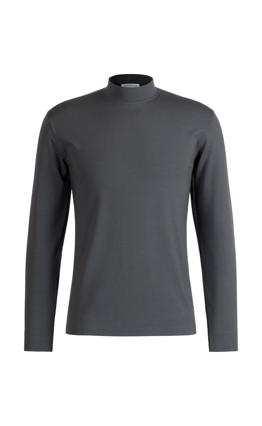 Stehkragen Shirt, langarm, Viskose stretch