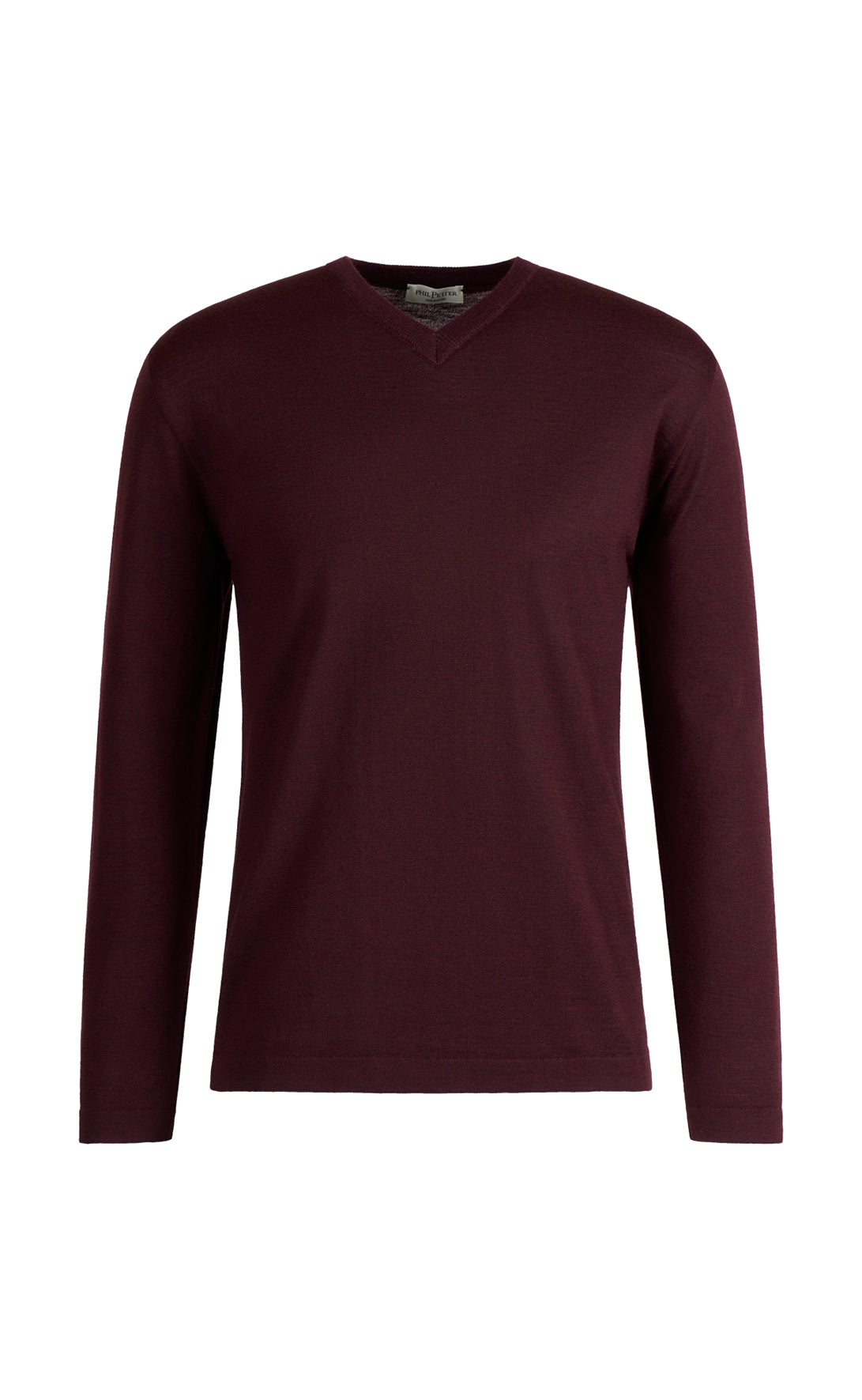 V-Pullover aus extrafeiner Merino-Seide, Regular Fit