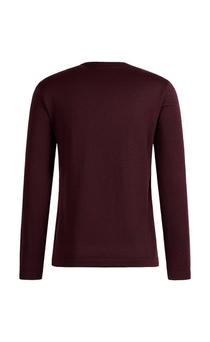 V-Pullover aus extrafeiner Merino-Seide, Regular Fit