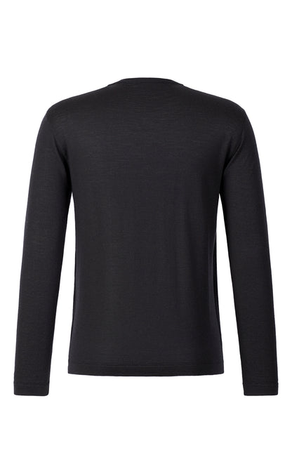 V-Pullover aus extrafeiner Merino-Seide, Regular Fit