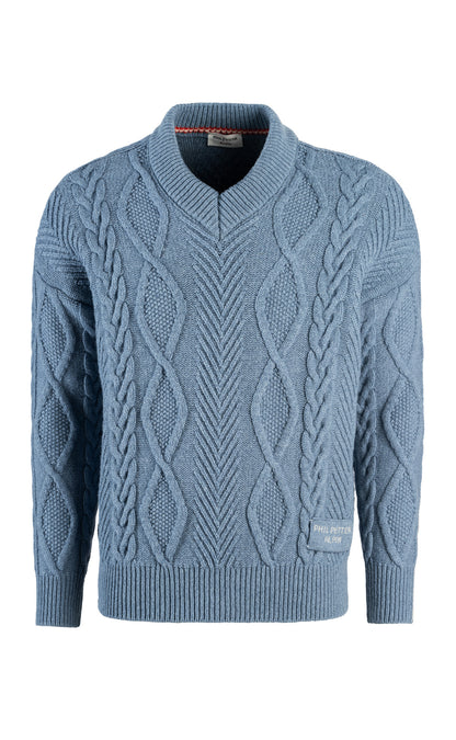 V-Pullover aus supersofter Lambswool