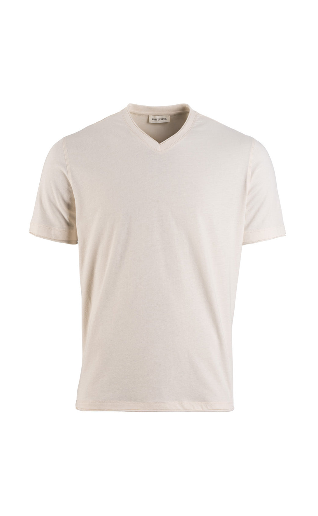 V-Shirt aus feinstem Pima Baumwoll-Jersey, regular fit