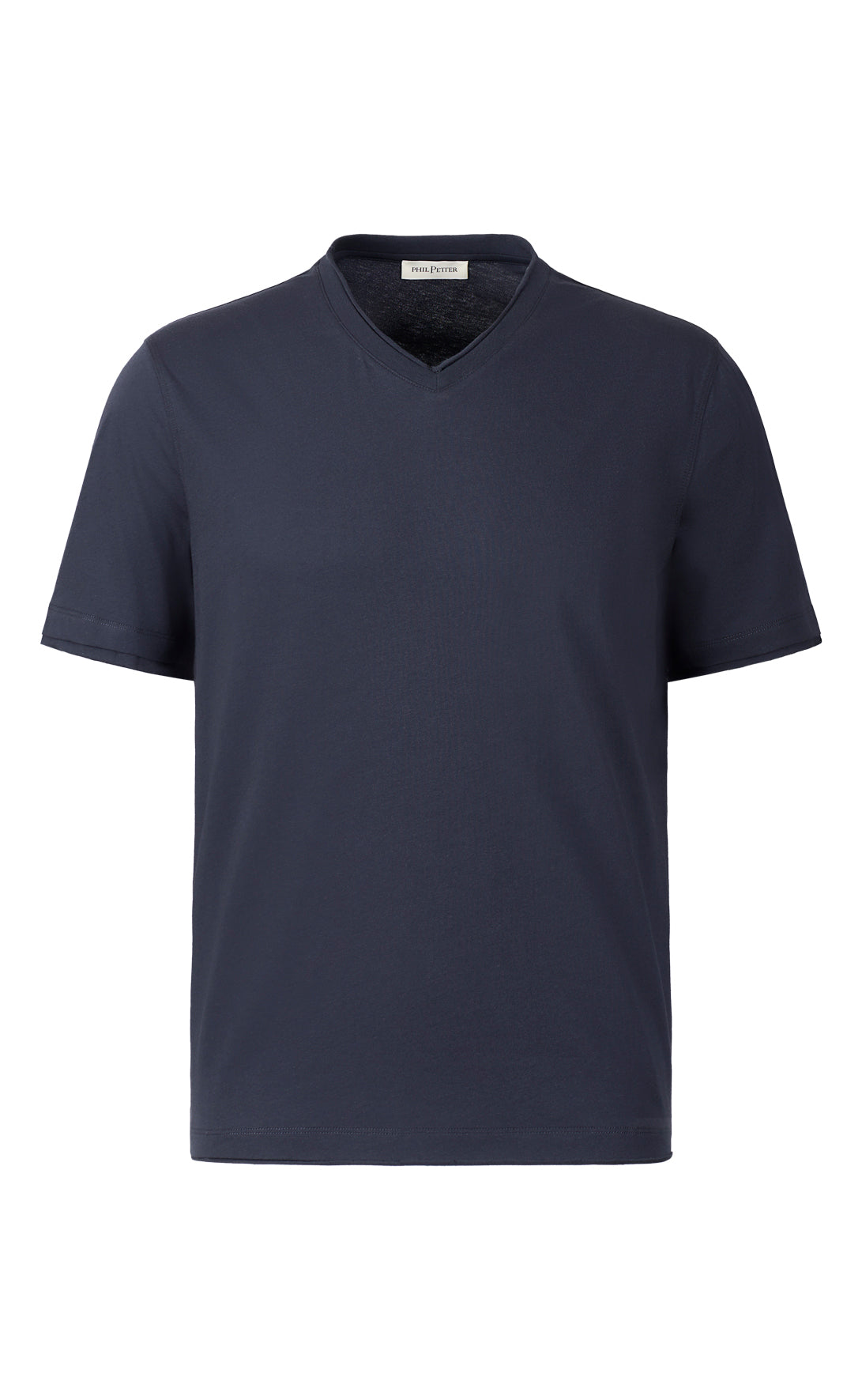 V-Shirt aus feinstem Pima Baumwoll-Jersey, regular fit