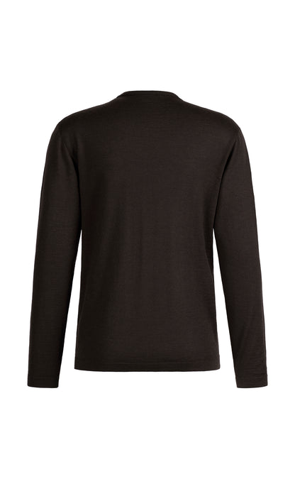 Eleganter V-Pullover aus feinster Garnmischung: Merinowolle und Seide, regular fit