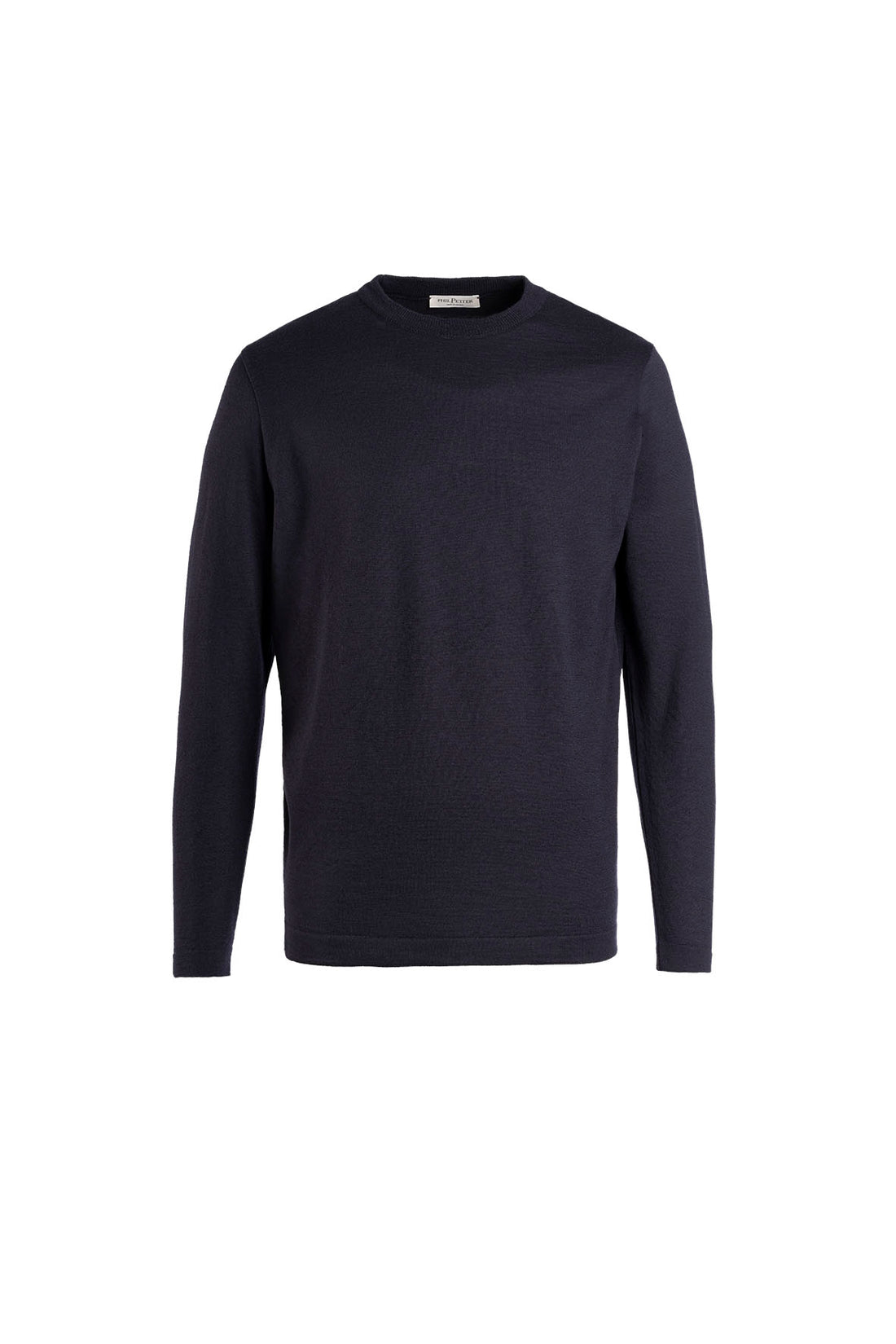 Rundhals-Pullover aus Merino-Seide