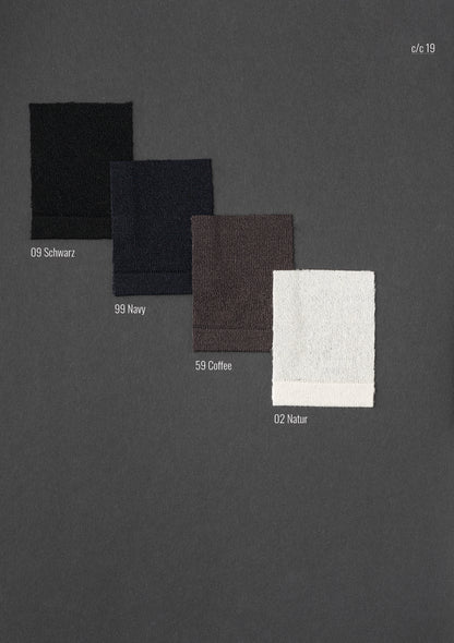 Rundhals-Pullover aus Merinowolle mit Stretchanteil