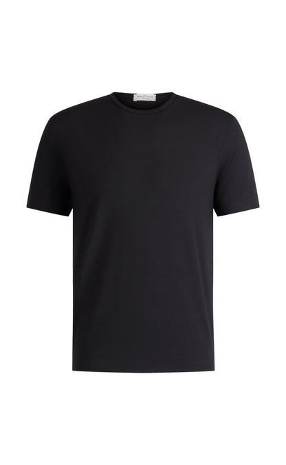 Rundhals-T-Shirt aus Premium Jersey, kurzarm, Accurate Fit